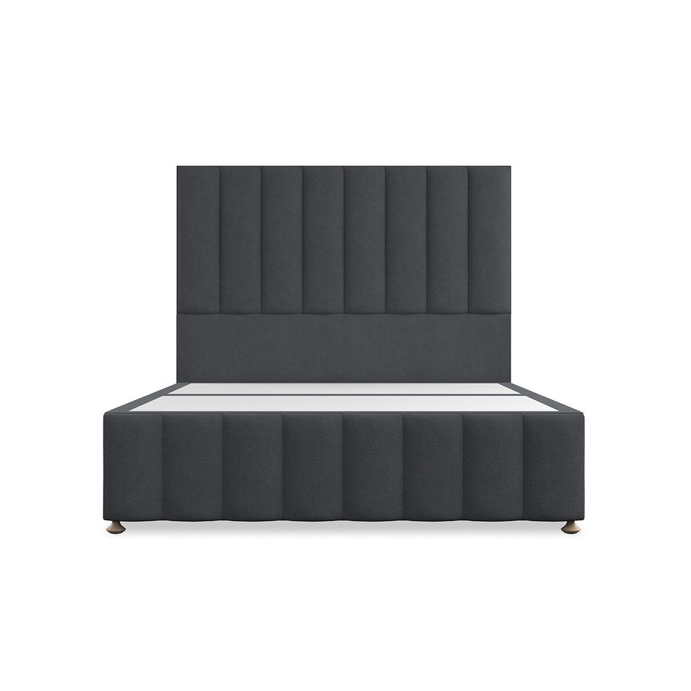 Amersham King-Size Divan Bed in Venice Fabric - Anthracite 3
