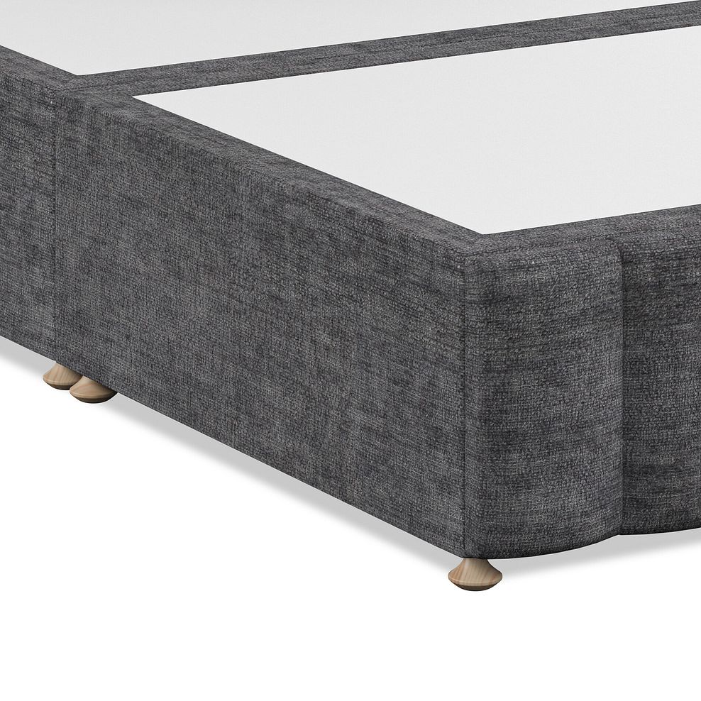 Amersham King-Size Divan Bed with Winged Headboard in Brooklyn Fabric - Asteroid Grey 6