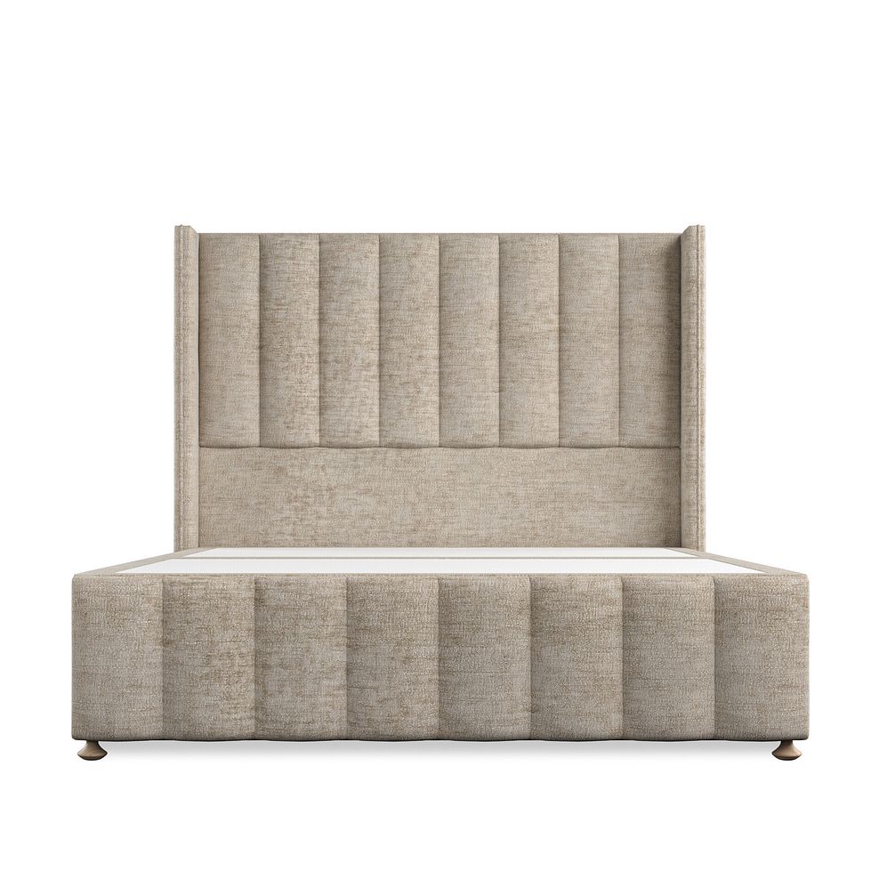 Amersham King-Size Divan Bed with Winged Headboard in Brooklyn Fabric - Quill Grey 3