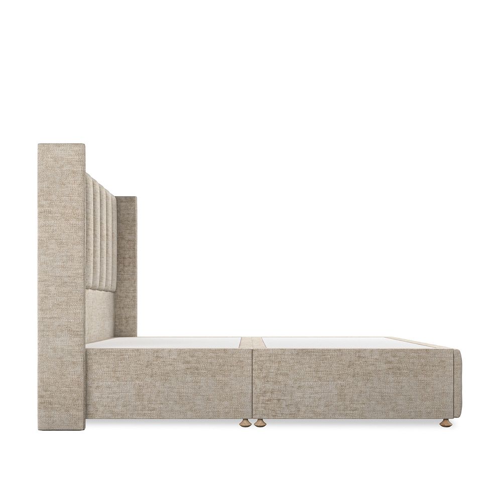 Amersham King-Size Divan Bed with Winged Headboard in Brooklyn Fabric - Quill Grey 4