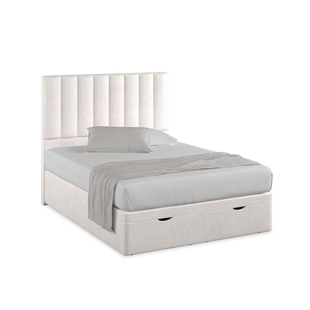 Amersham King-Size Ottoman Storage Bed in Brooklyn Fabric - Lace White 1
