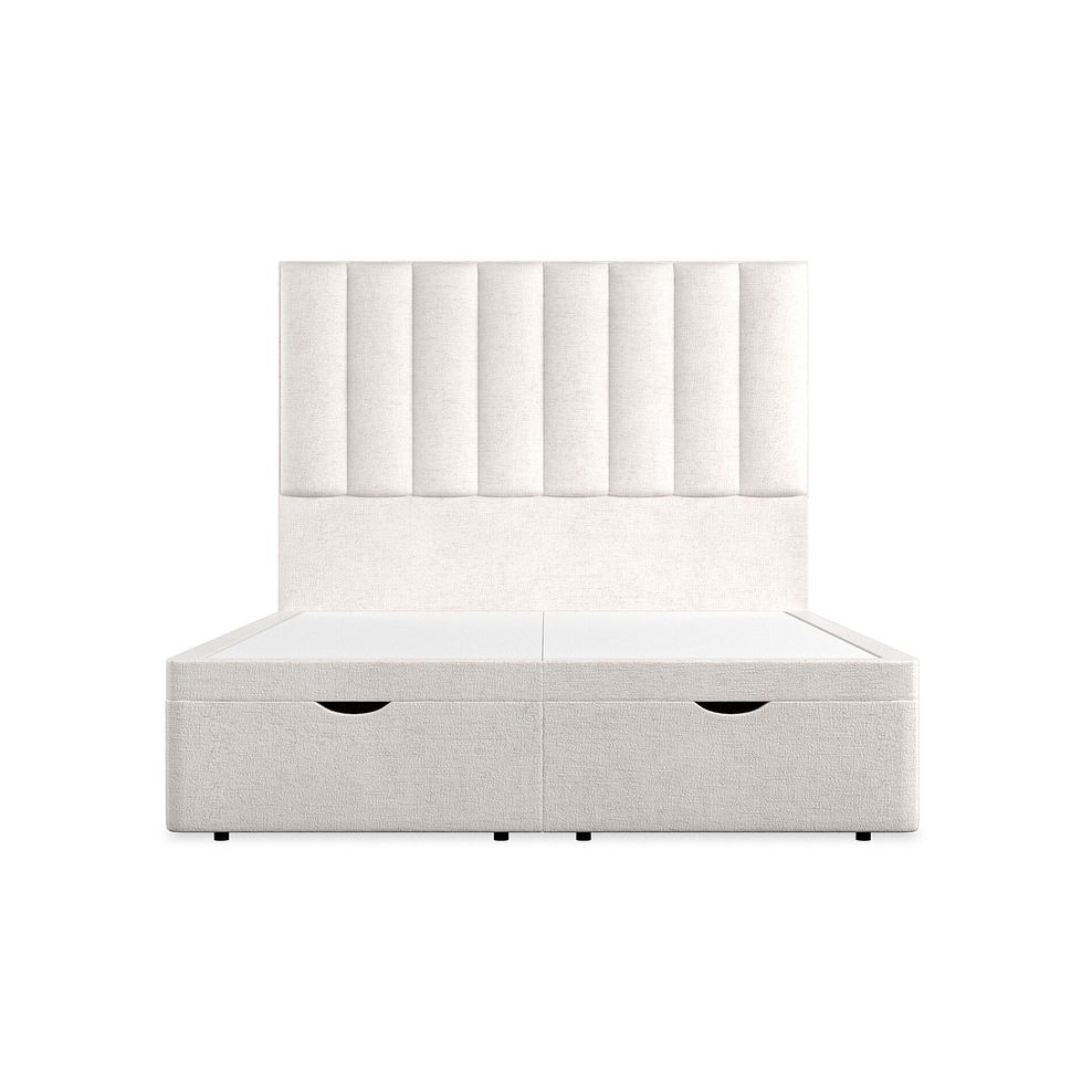 Amersham King-Size Ottoman Storage Bed in Brooklyn Fabric - Lace White 4
