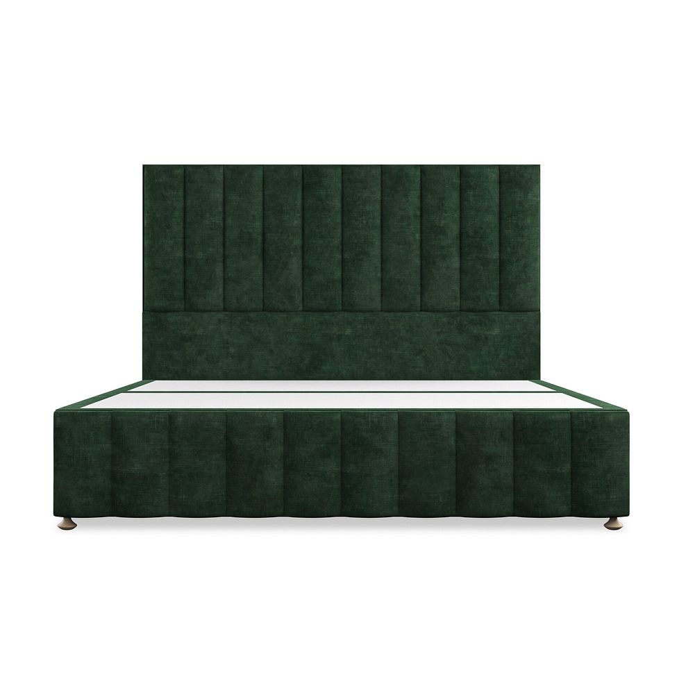 Amersham Super King-Size 2 Drawer Divan Bed in Heritage Velvet - Bottle Green 3