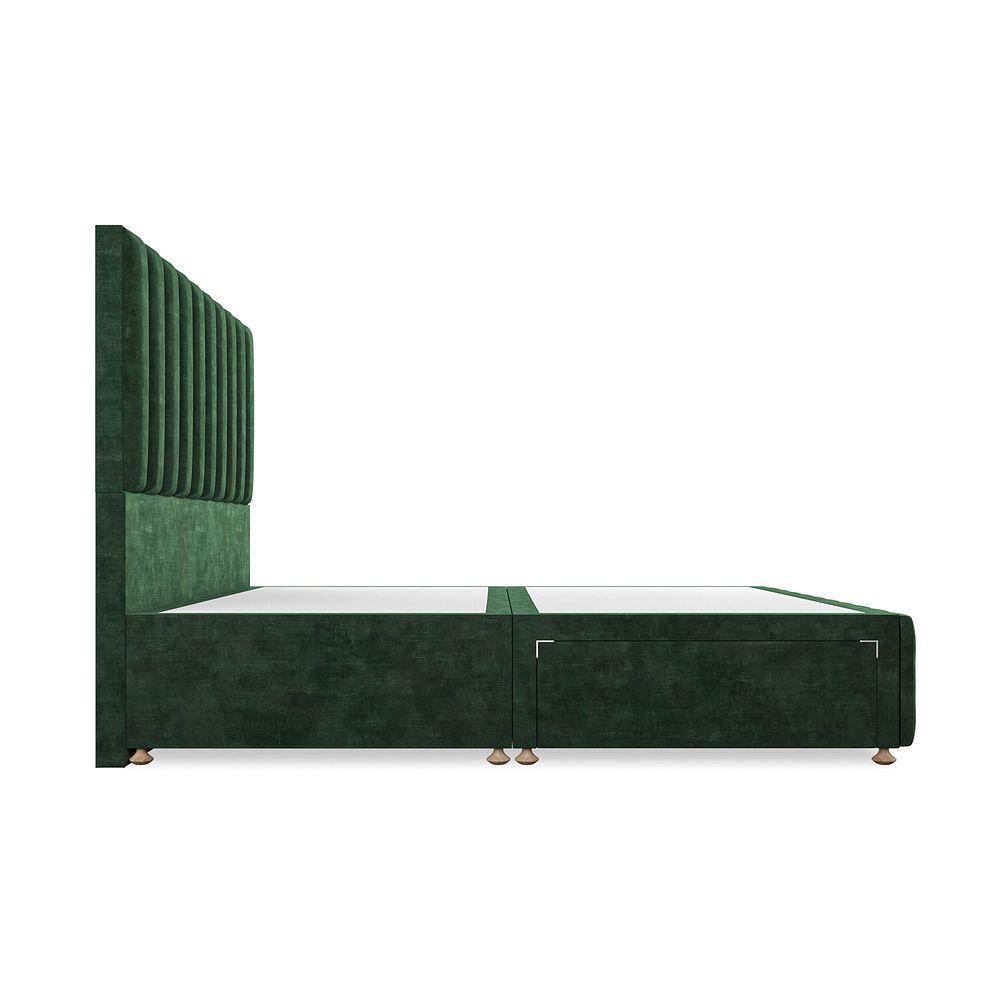 Amersham Super King-Size 2 Drawer Divan Bed in Heritage Velvet - Bottle Green 4