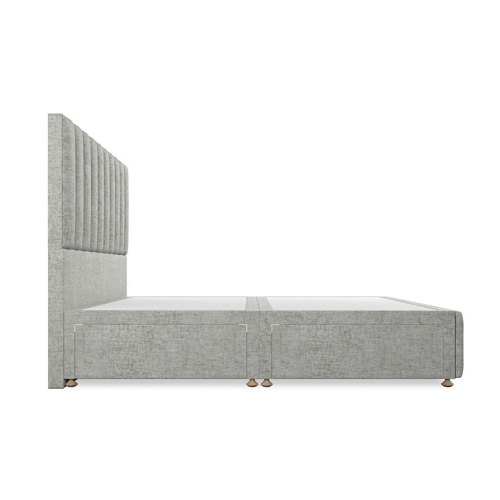 Amersham Super King-Size 4 Drawer Divan Bed in Brooklyn Fabric - Fallow Grey Thumbnail 4