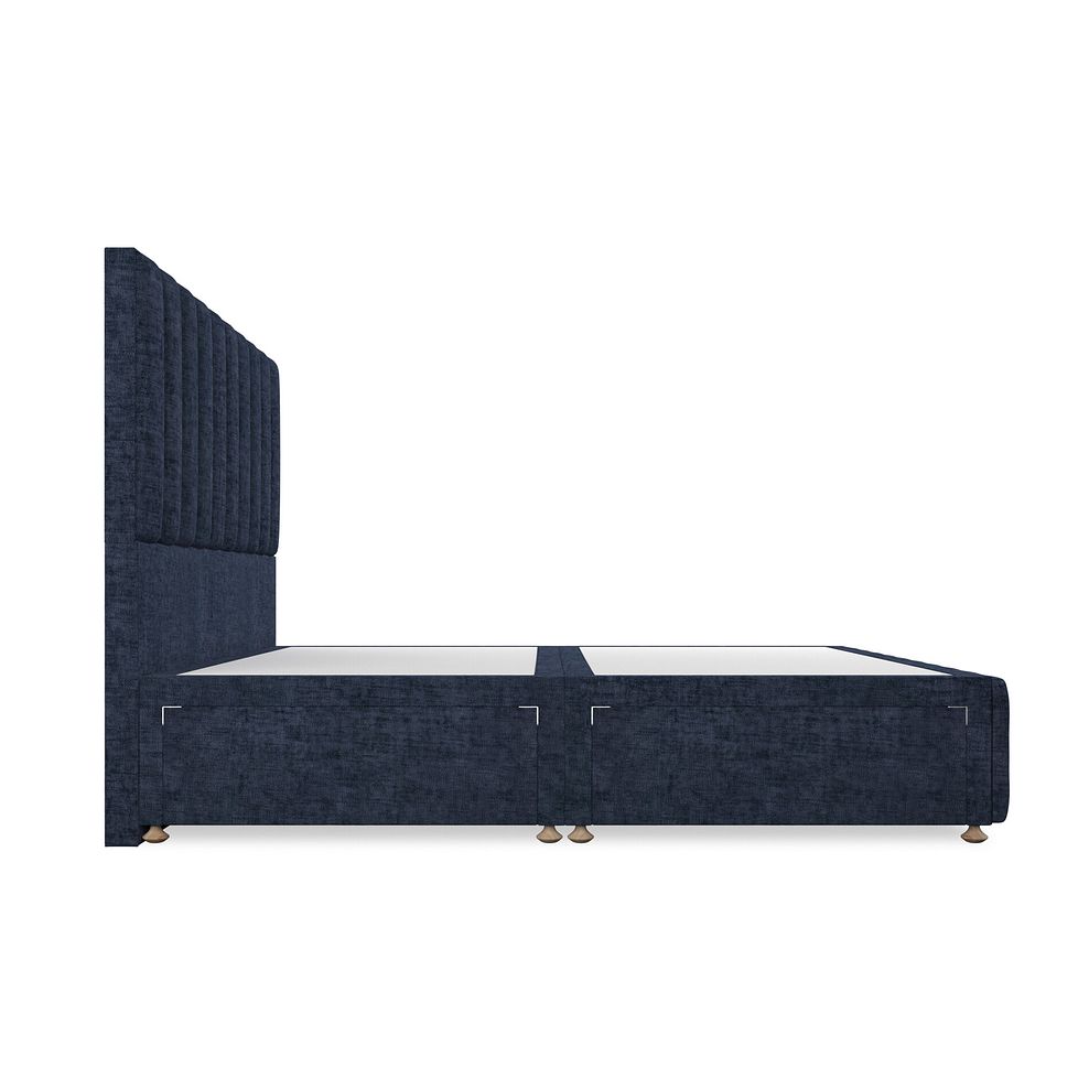 Amersham Super King-Size 4 Drawer Divan Bed in Brooklyn Fabric - Hummingbird Blue Thumbnail 4