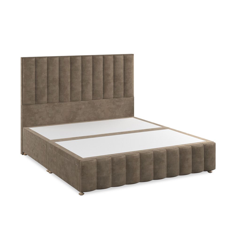 Amersham Super King-Size 4 Drawer Divan Bed in Heritage Velvet - Cedar 2