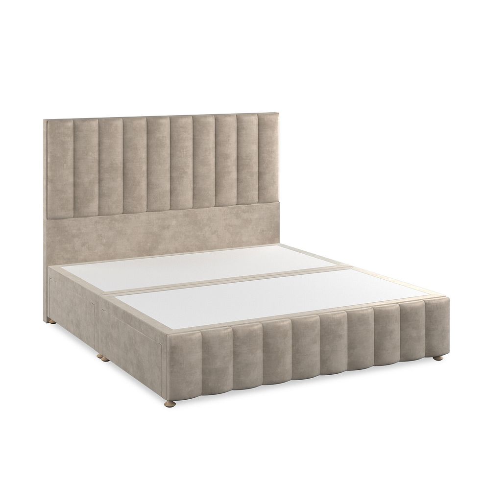 Amersham Super King-Size 4 Drawer Divan Bed in Heritage Velvet - Mink 2