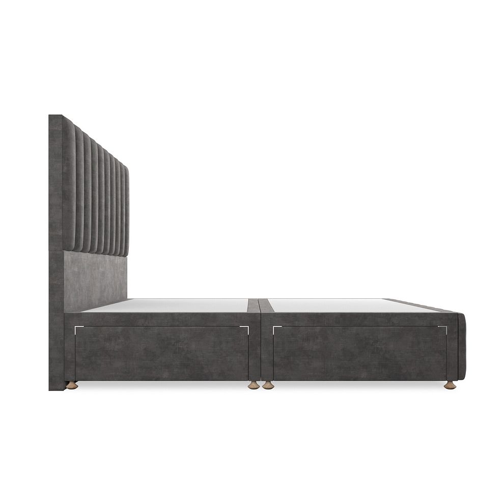 Amersham Super King-Size 4 Drawer Divan Bed in Heritage Velvet - Steel 4