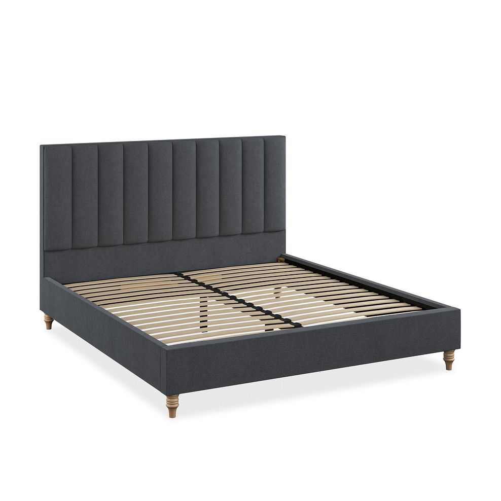Amersham Super King-Size Bed in Venice Fabric - Anthracite 2