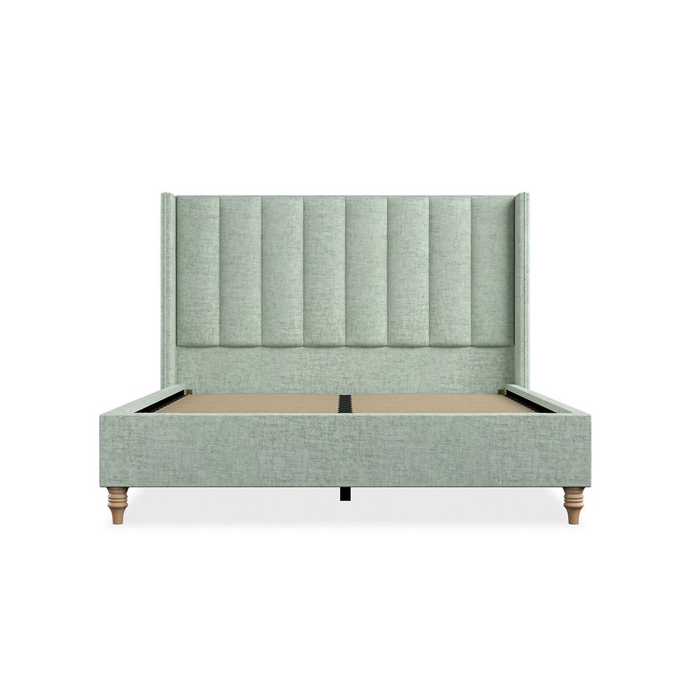Amersham Super King-Size Bed with Winged Headboard in Brooklyn Fabric - Glacier 3