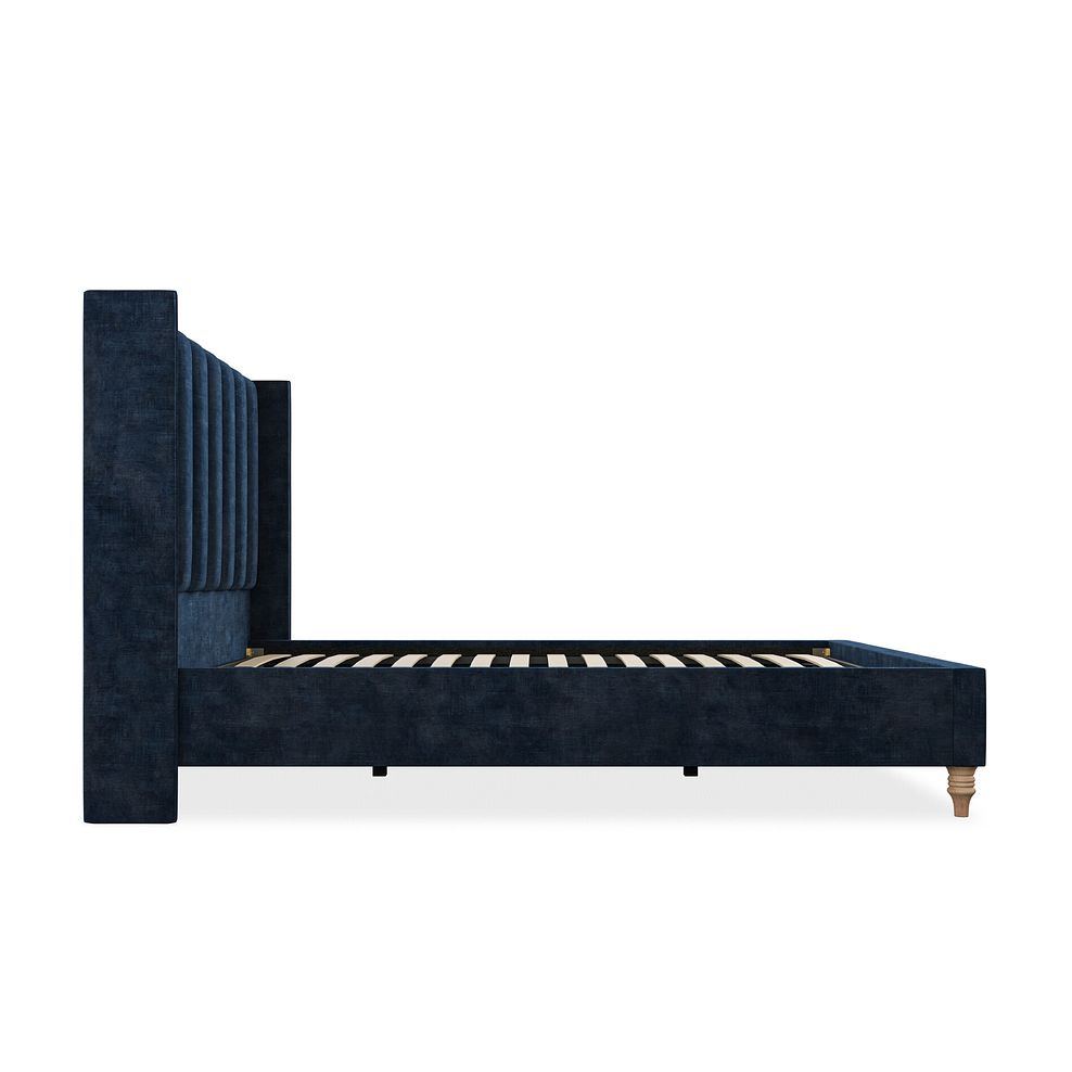 Amersham Super King-Size Bed with Winged Headboard in Heritage Velvet - Royal Blue Thumbnail 4