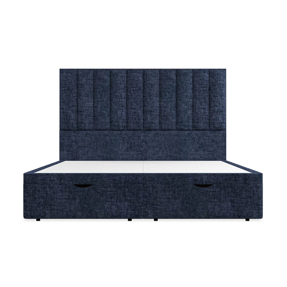 Amersham Super King-Size Ottoman Storage Bed in Brooklyn Fabric - Hummingbird Blue 4