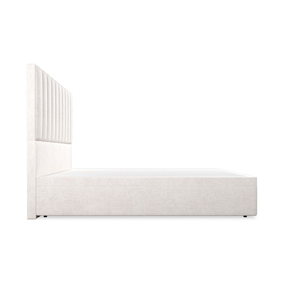 Amersham Super King-Size Ottoman Storage Bed in Brooklyn Fabric - Lace White 5