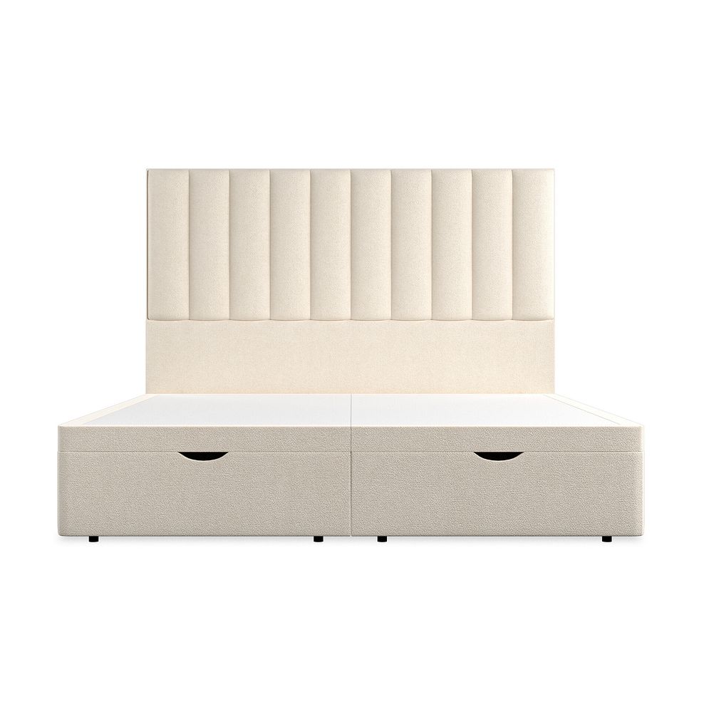 Amersham Super King-Size Ottoman Storage Bed in Venice Fabric - Cream 4
