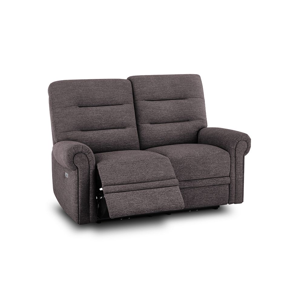 Eastbourne Recliner 2 Seater with USB in Andaz Charcoal Fabric 3