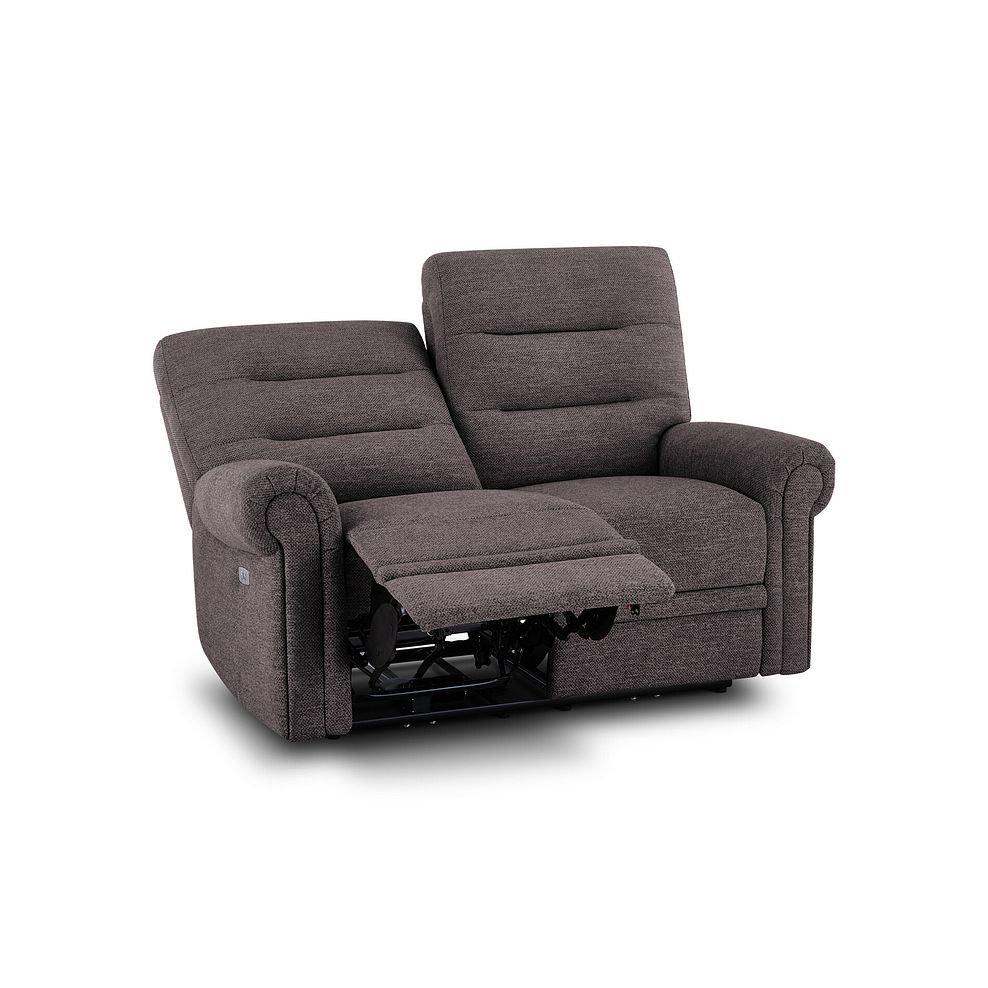 Eastbourne Recliner 2 Seater with USB in Andaz Charcoal Fabric 4
