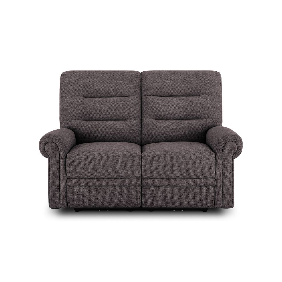 Eastbourne Recliner 2 Seater with USB in Andaz Charcoal Fabric 2