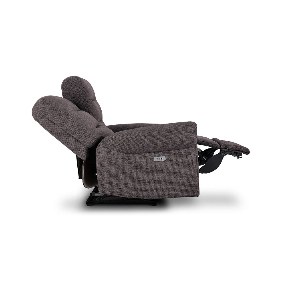 Eastbourne Recliner 2 Seater with USB in Andaz Charcoal Fabric 8