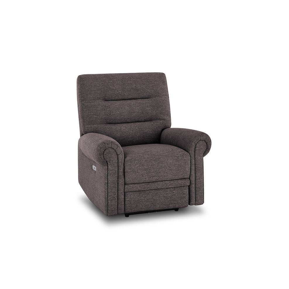 Eastbourne Recliner Armchair with USB in Andaz Charcoal Fabric Thumbnail 1