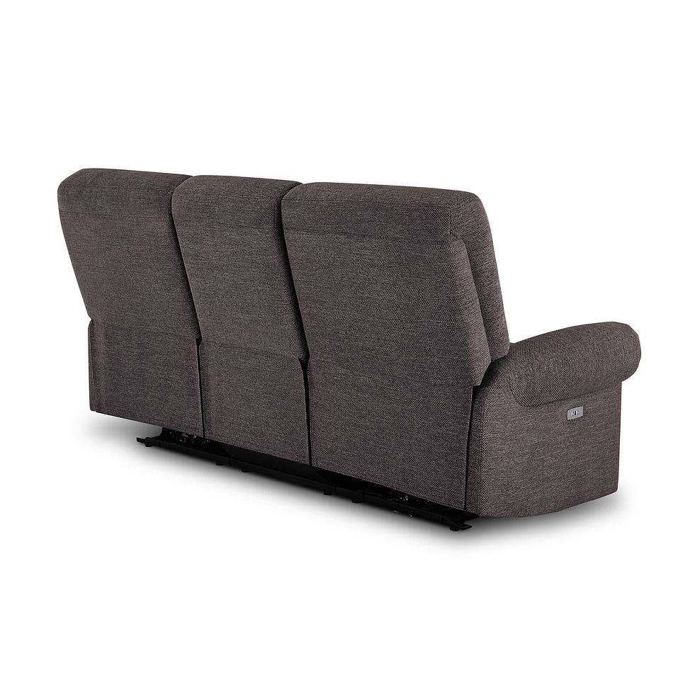 Eastbourne Recliner 3 Seater with USB in Andaz Charcoal Fabric 6
