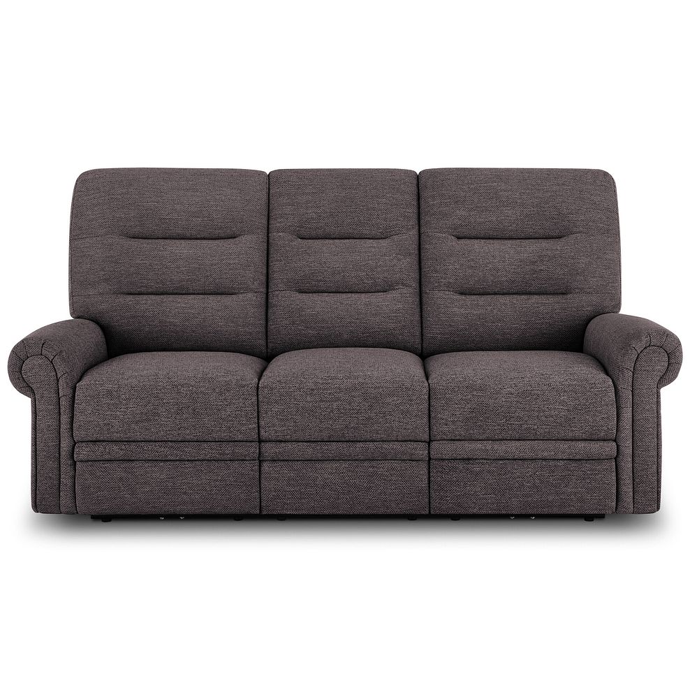 Eastbourne Recliner 3 Seater with USB in Andaz Charcoal Fabric 2