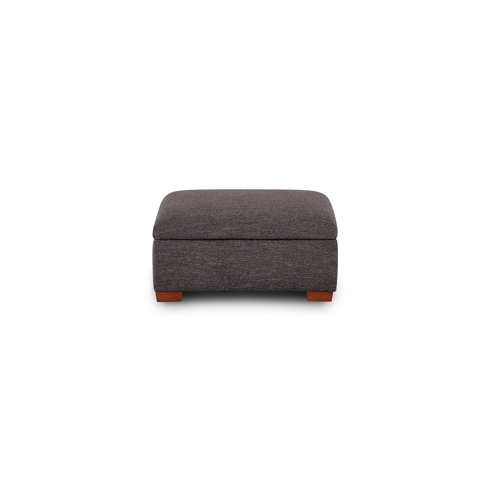 Eastbourne Storage Footstool in Andaz Charcoal Fabric 2