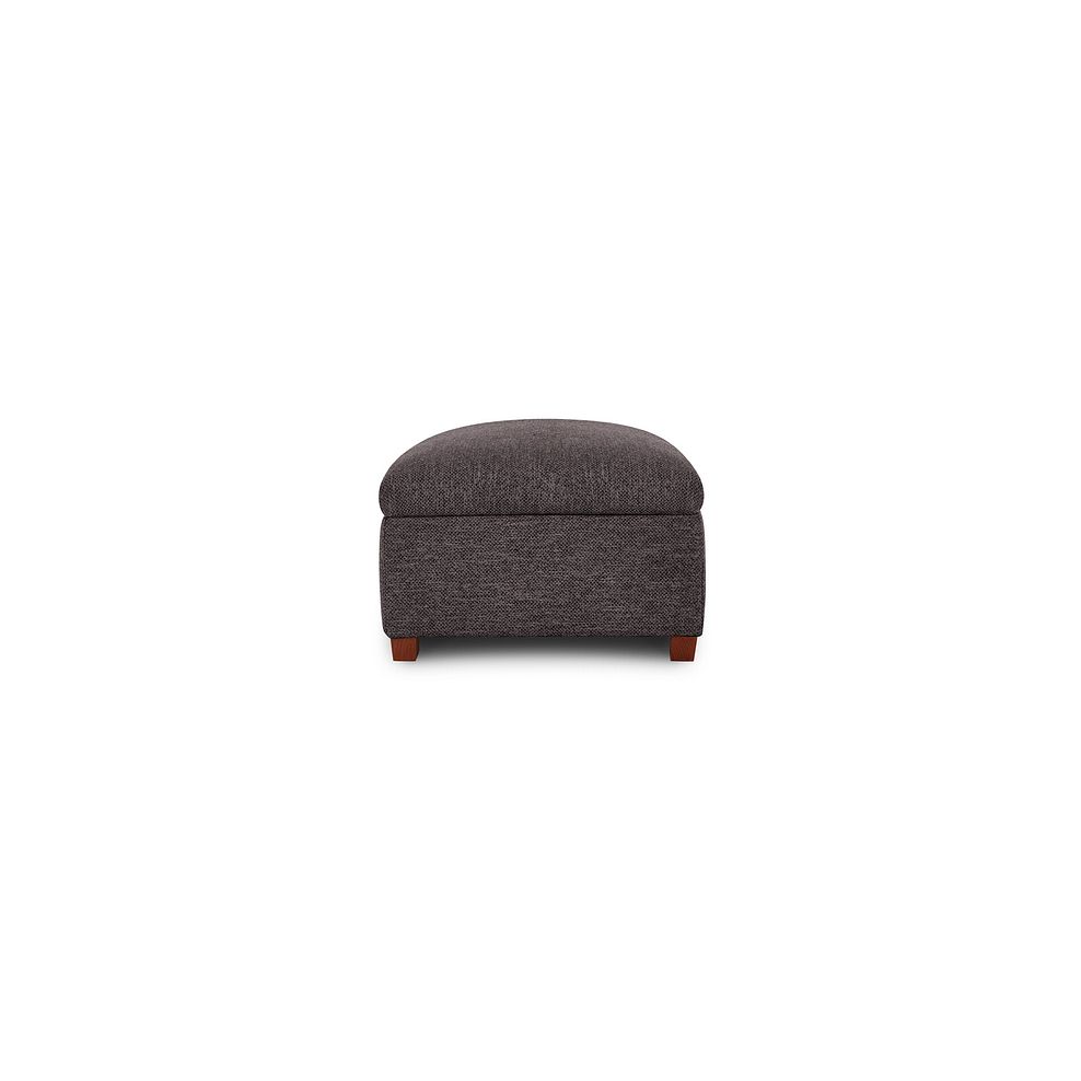 Eastbourne Storage Footstool in Andaz Charcoal Fabric Thumbnail 4