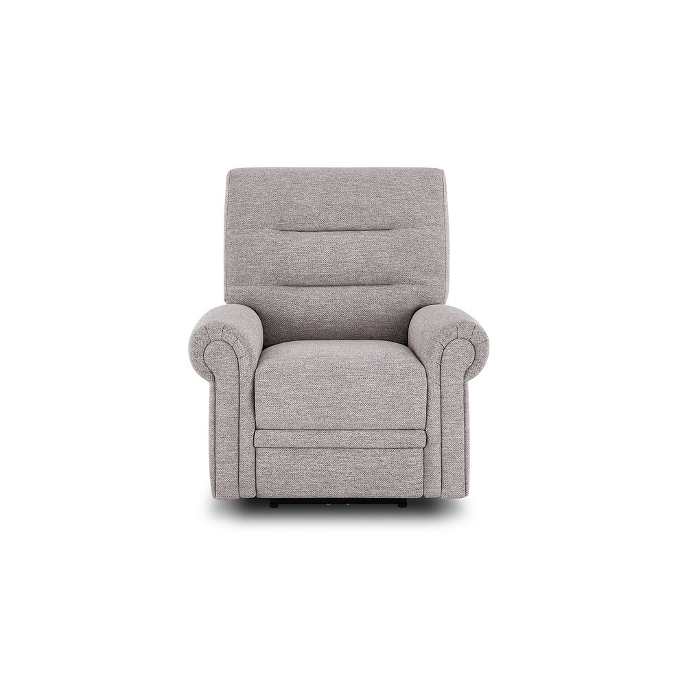 Eastbourne Recliner Armchair with USB in Andaz Silver Fabric 2