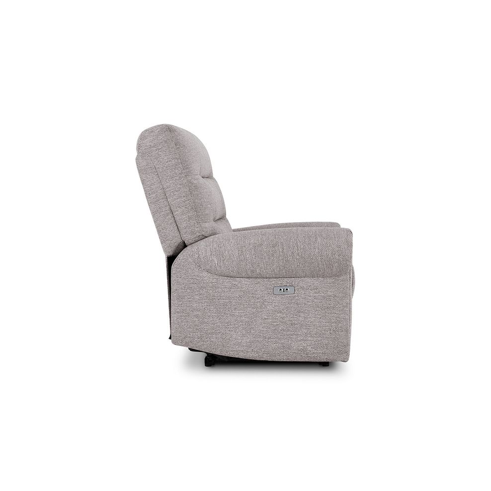 Eastbourne Recliner Armchair with USB in Andaz Silver Fabric 6