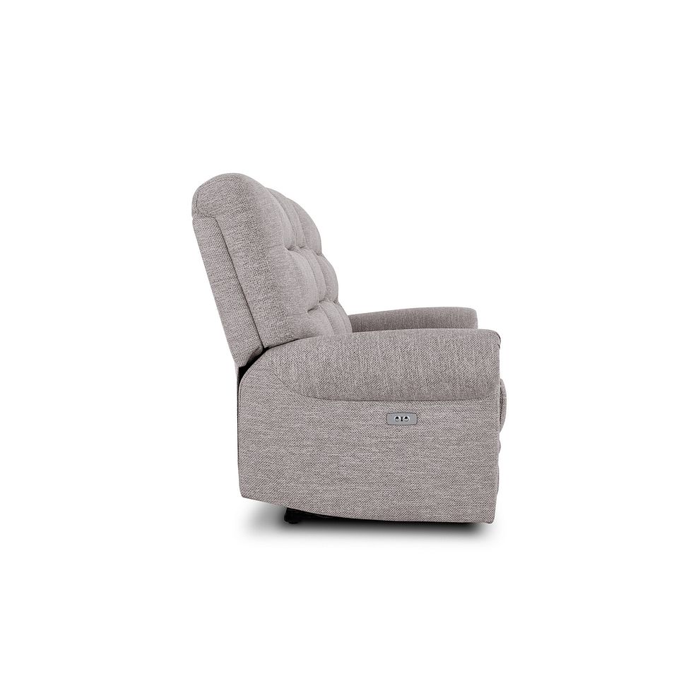 Eastbourne Recliner 3 Seater with USB in Andaz Silver Fabric 7