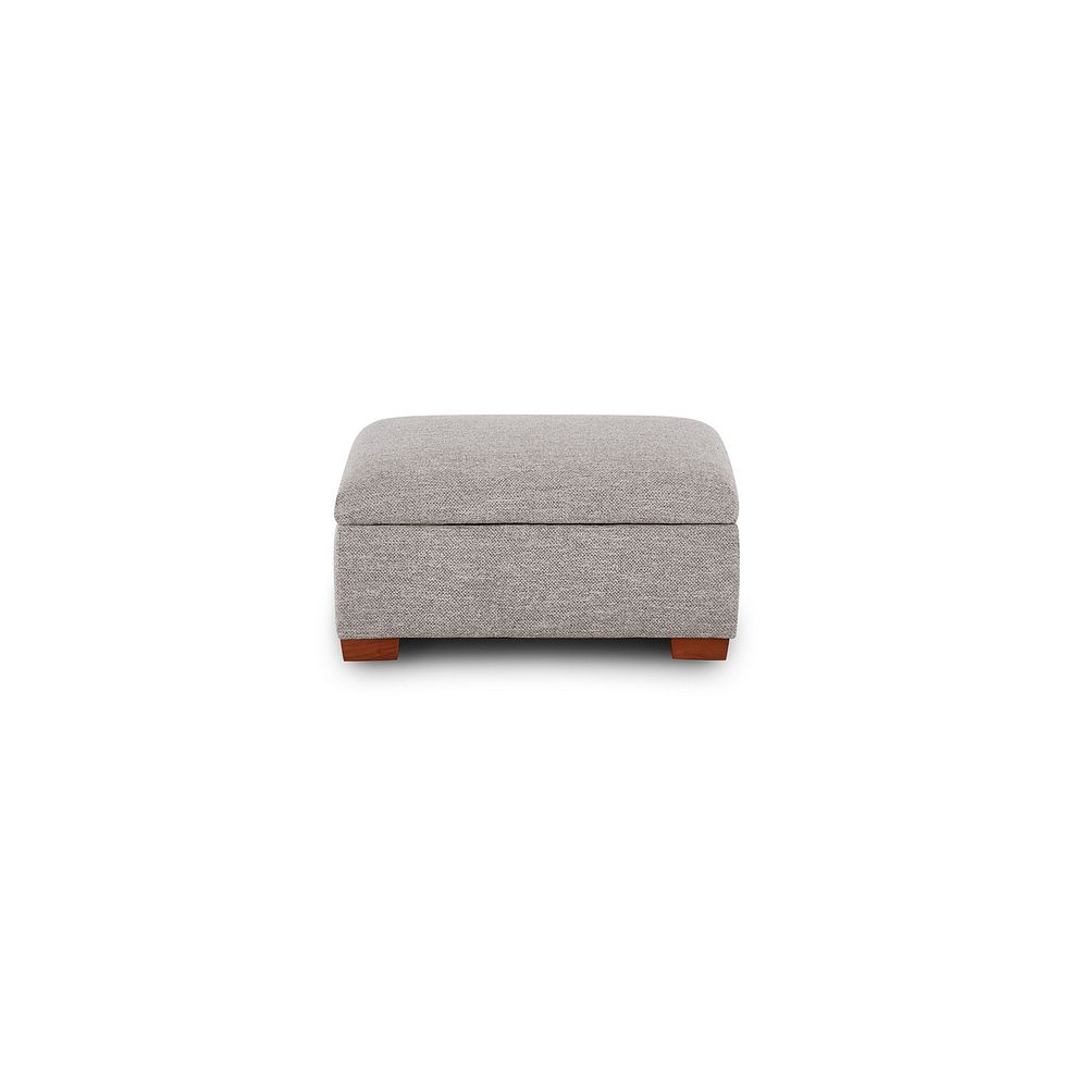 Eastbourne Storage Footstool in Andaz Silver Fabric 2