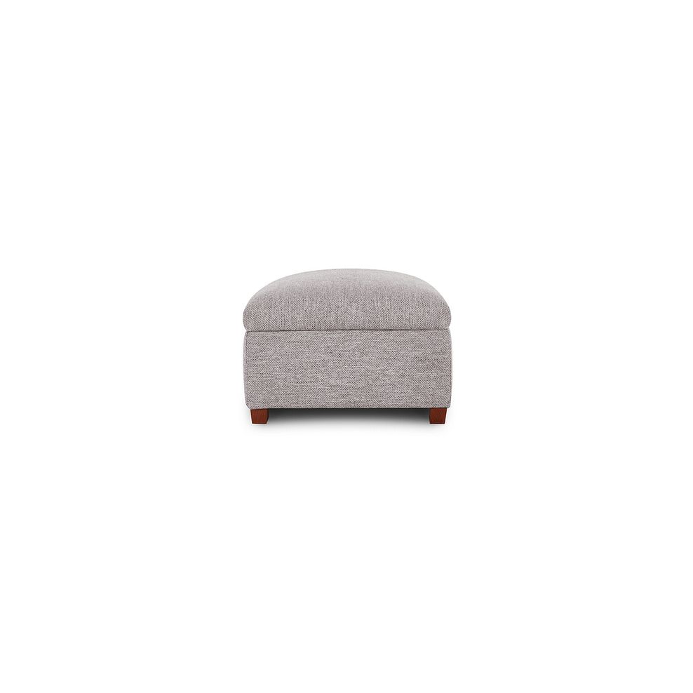 Eastbourne Storage Footstool in Andaz Silver Fabric 4