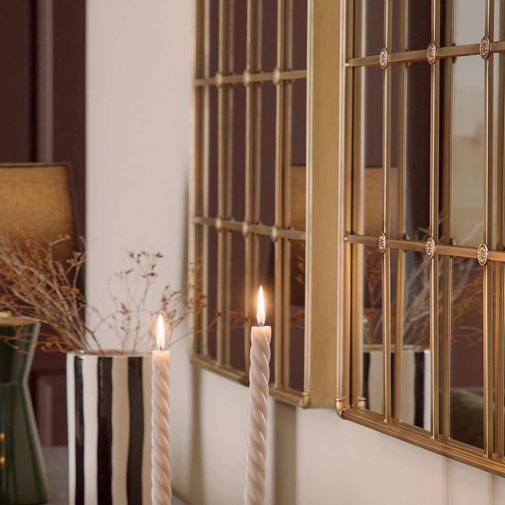 Madeline Metal Wall Mirror - Brass 3