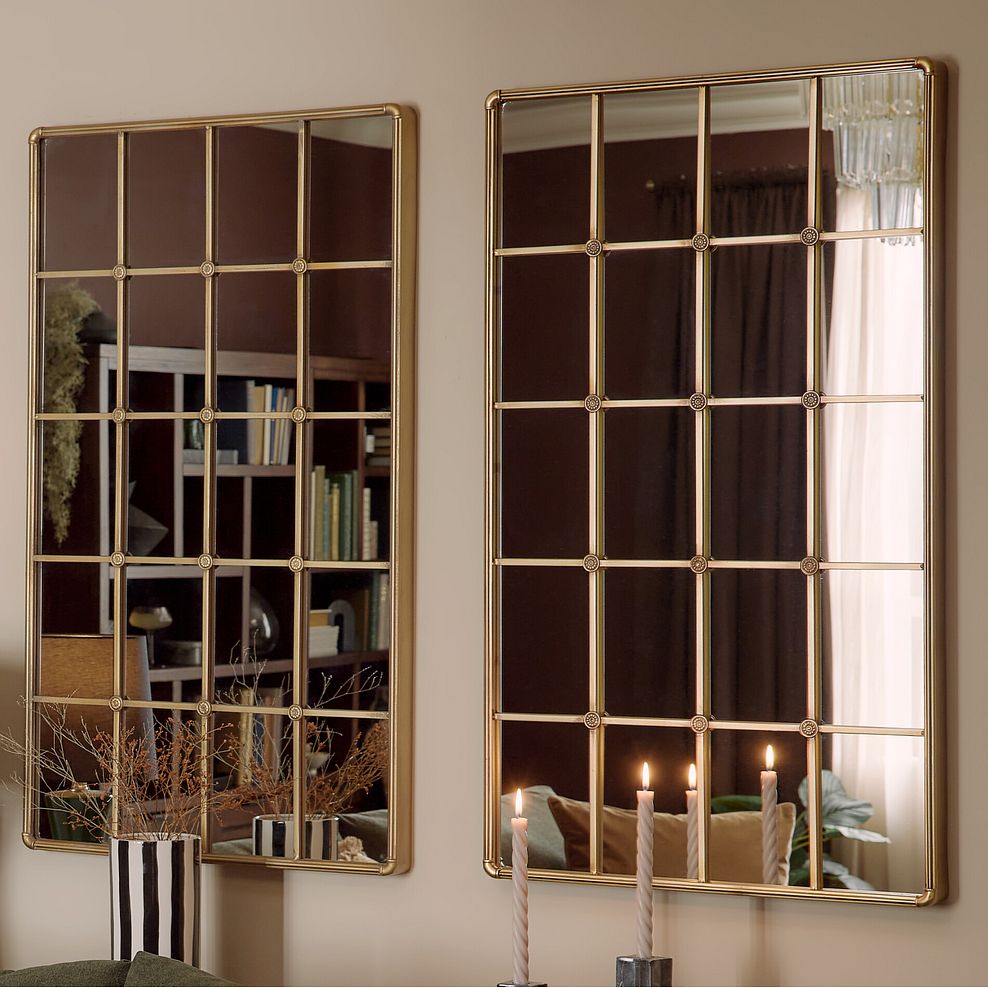 Madeline Metal Wall Mirror - Brass 1