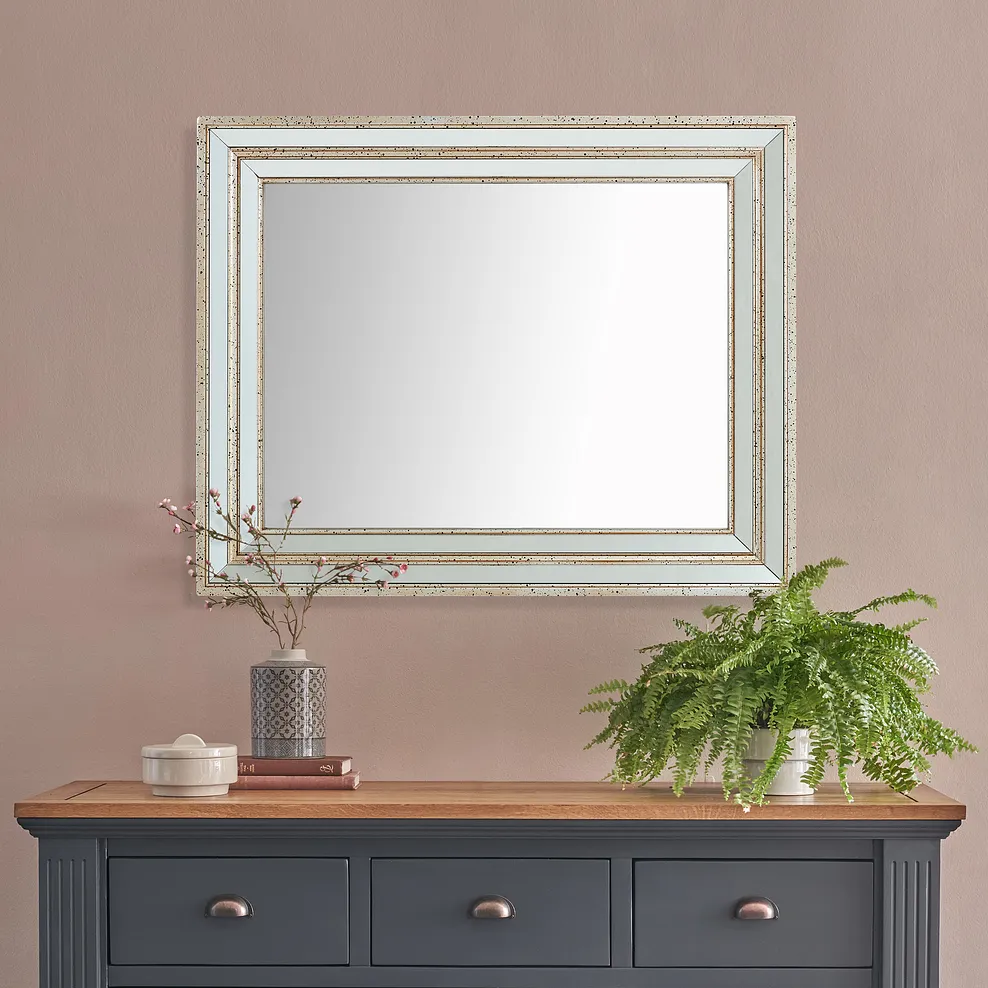 Grace Wall Mirror - Antiqued Silver 1