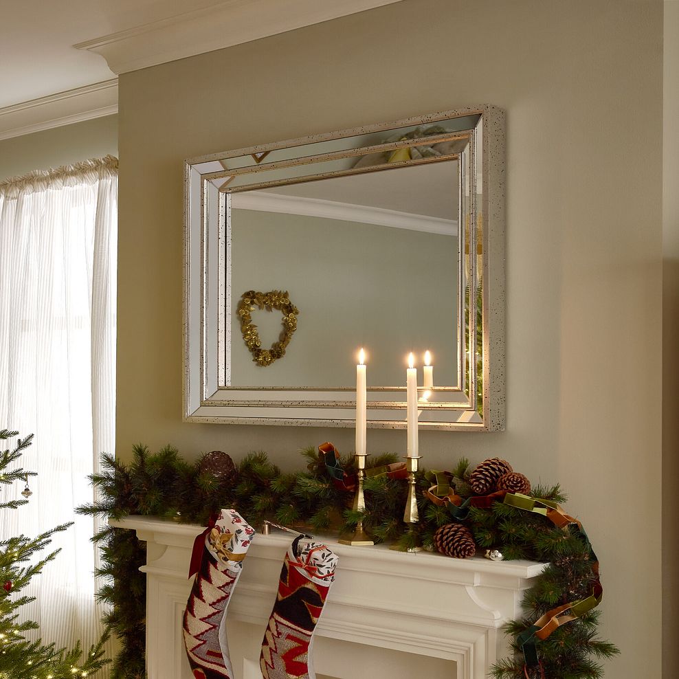 Grace Wall Mirror - Antiqued Silver 1