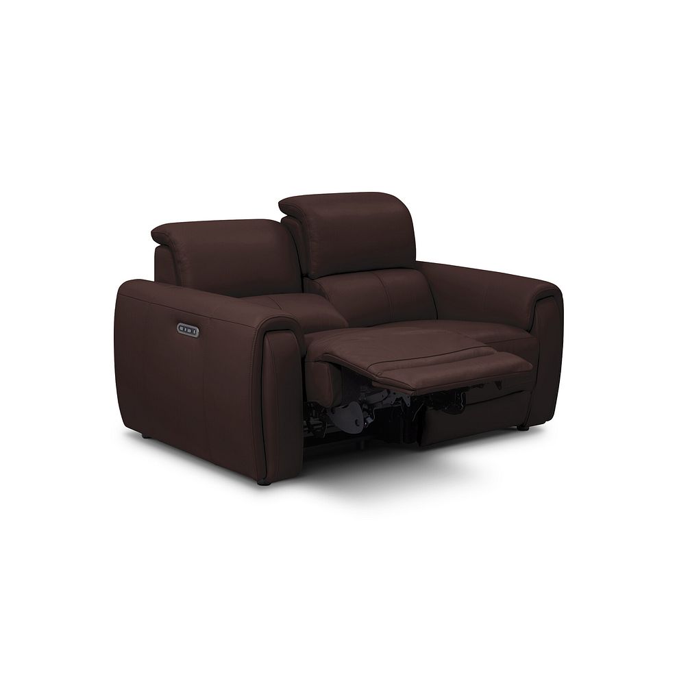 Arabella 2 Seater Power Recliner Sofa in Chestnut Leather 3