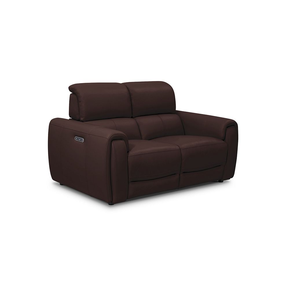 Arabella 2 Seater Power Recliner Sofa in Chestnut Leather 1