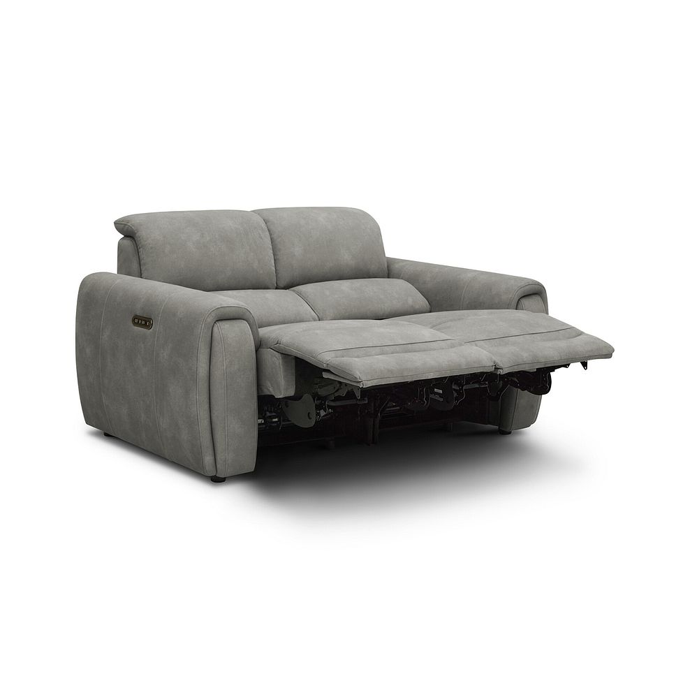 Arabella 2 Seater Power Recliner Sofa in Dexter Stone Fabric 4