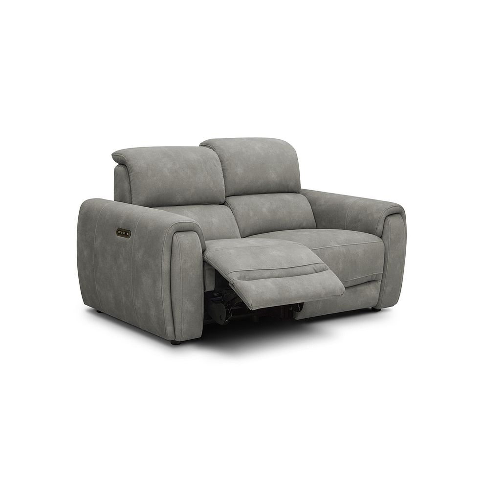 Arabella 2 Seater Power Recliner Sofa in Dexter Stone Fabric 3