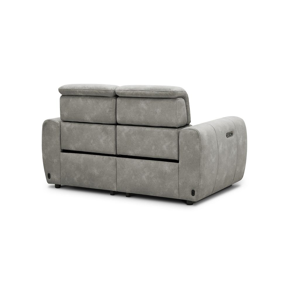 Arabella 2 Seater Power Recliner Sofa in Dexter Stone Fabric 7