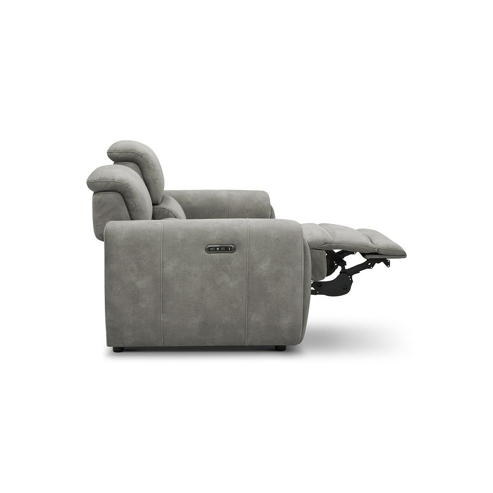 Arabella 2 Seater Power Recliner Sofa in Dexter Stone Fabric 8