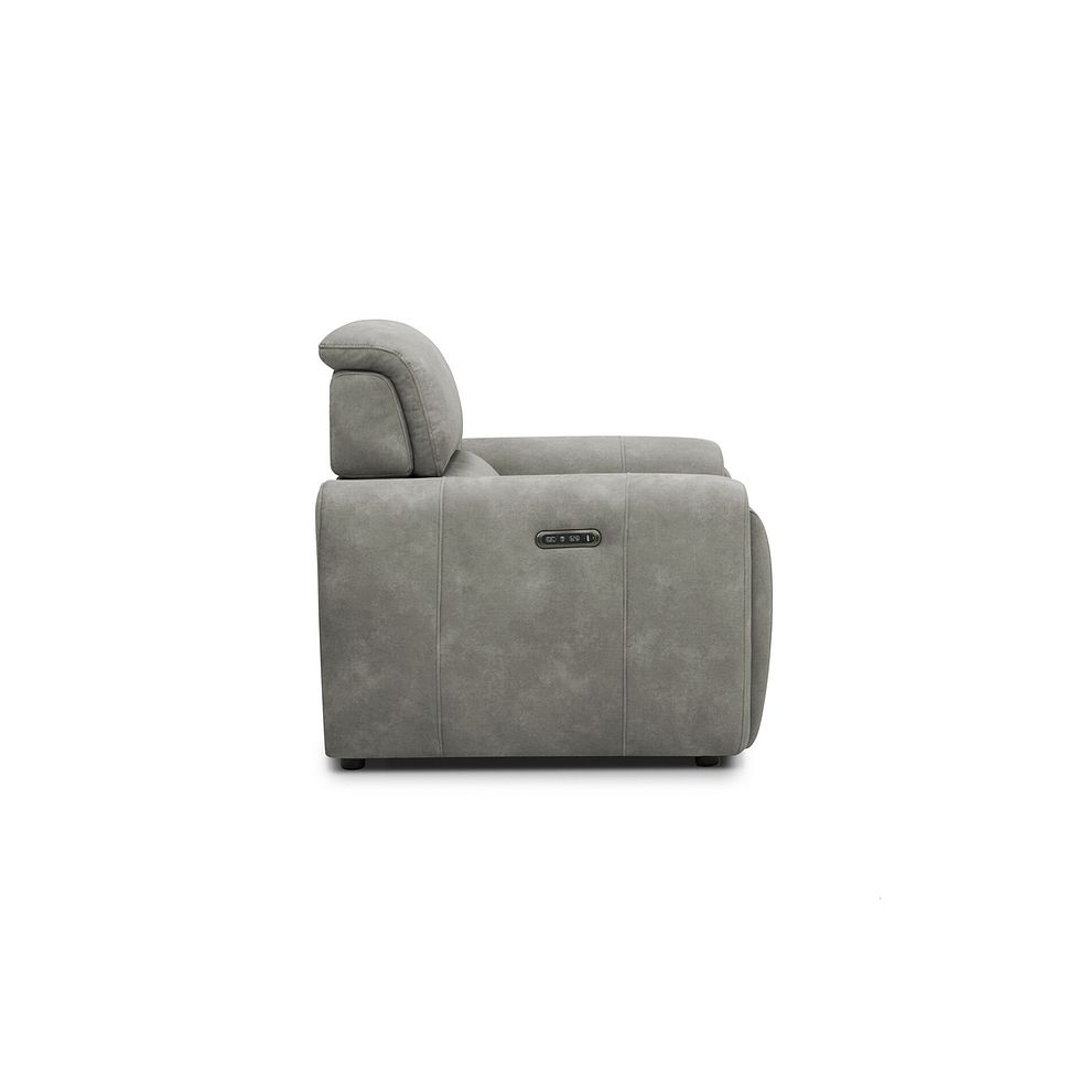 Arabella 2 Seater Power Recliner Sofa in Dexter Stone Fabric 2