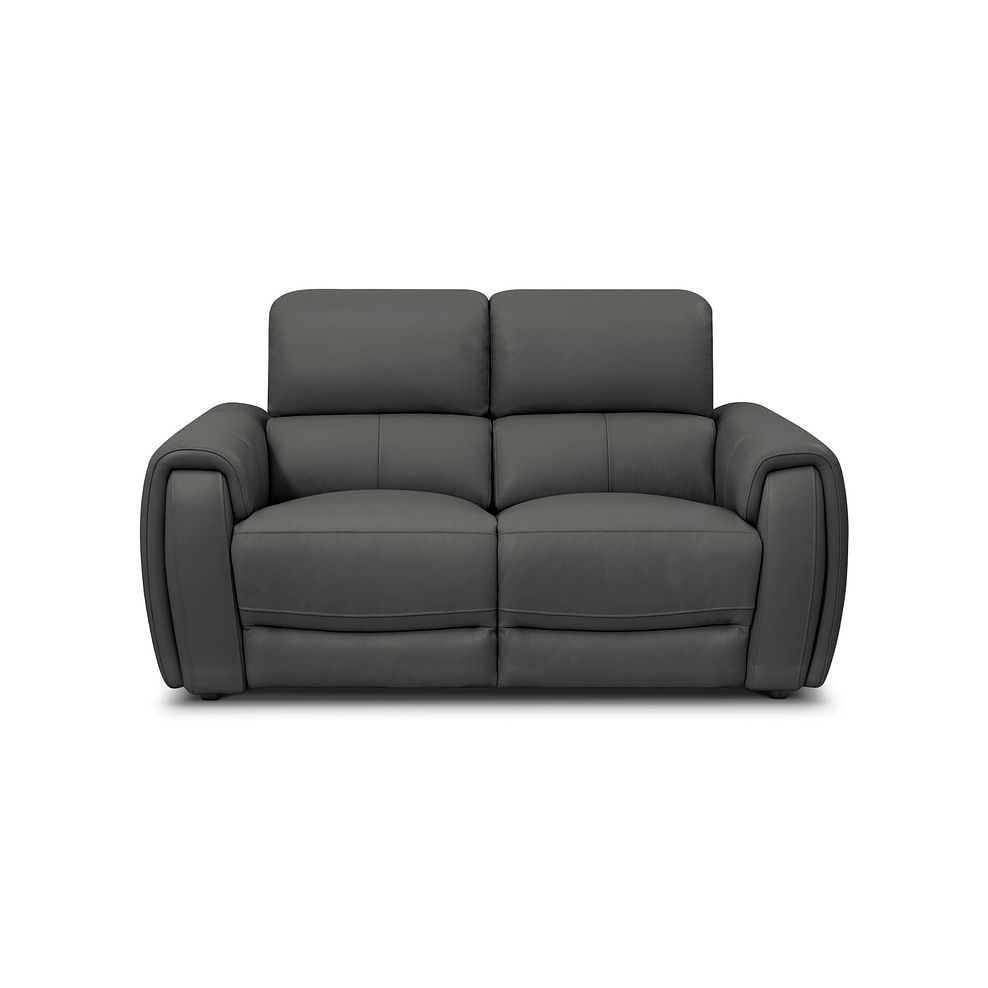 Arabella 2 Seater Power Recliner Sofa in Elephant Grey Leather 5