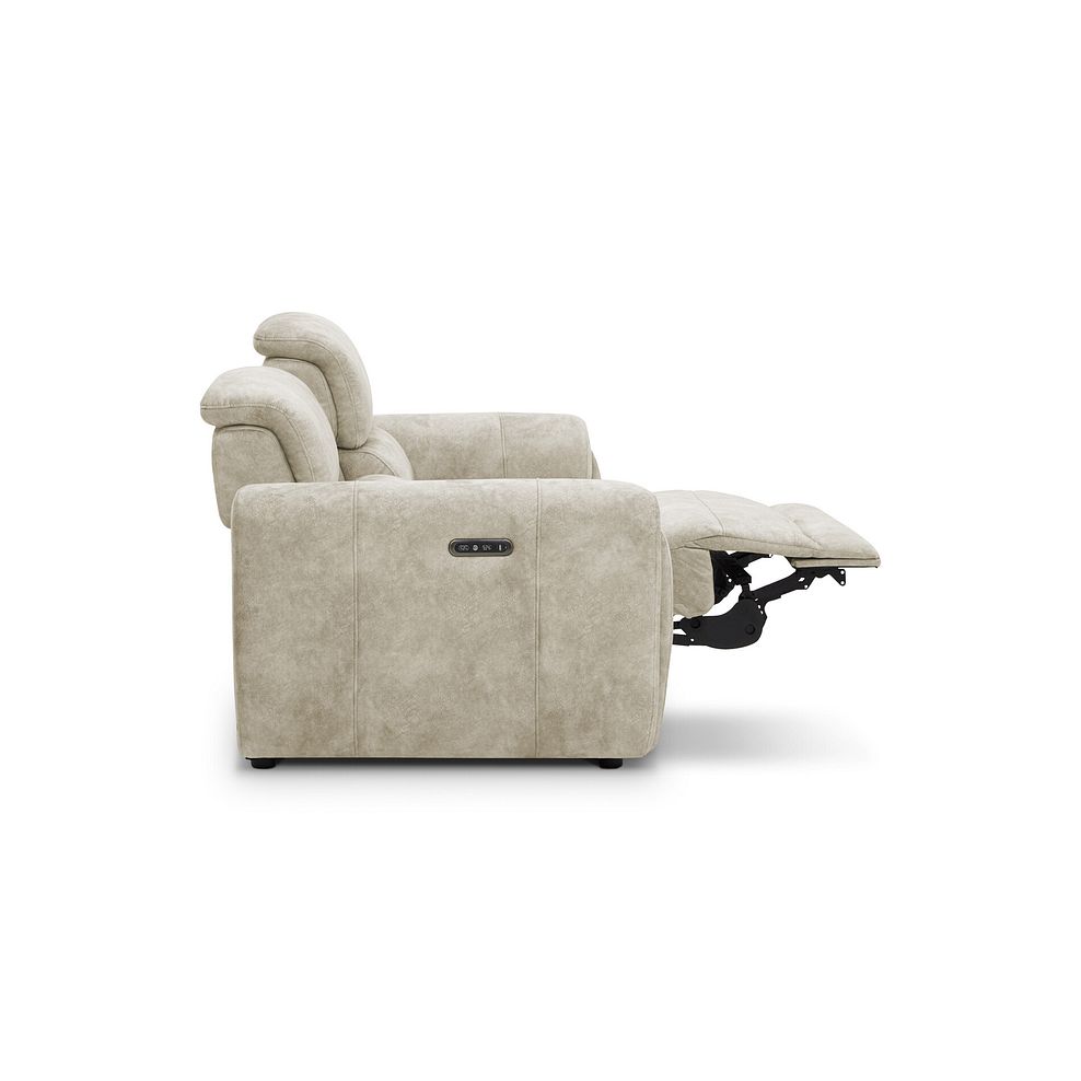 Arabella 2 Seater Power Recliner Sofa in Marble Cream Fabric 9