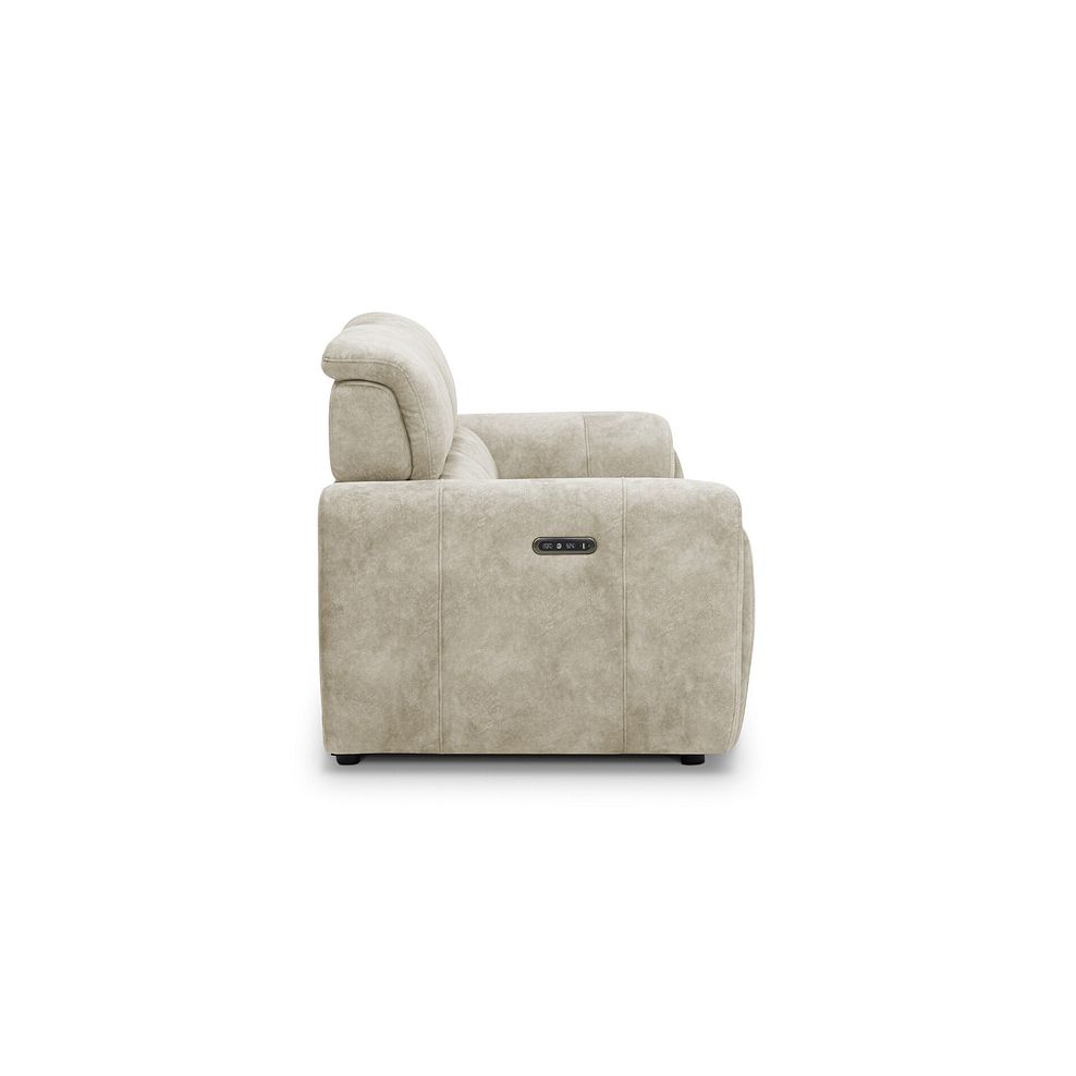 Arabella 2 Seater Power Recliner Sofa in Marble Cream Fabric 8