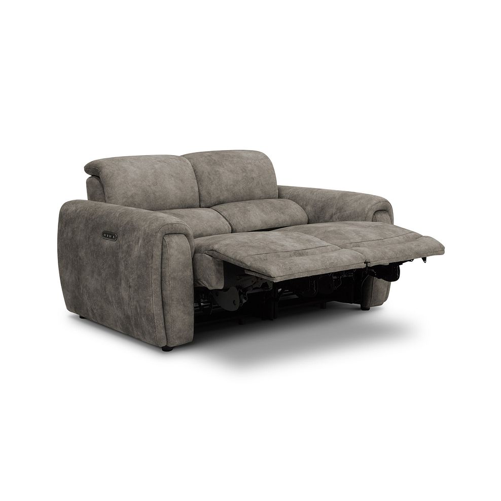 Arabella 2 Seater Power Recliner Sofa in Marble Mink Fabric 4