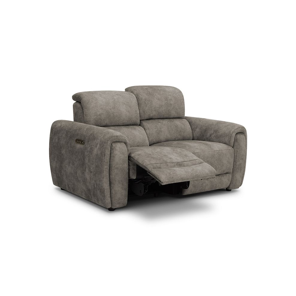 Arabella 2 Seater Power Recliner Sofa in Marble Mink Fabric 2