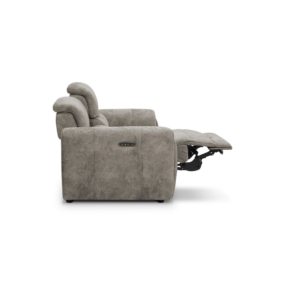 Arabella 2 Seater Power Recliner Sofa in Marble Mink Fabric 9